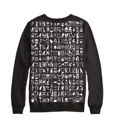 black hieroglyph toronto sweater